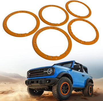 5X Bead Lock Trim Performance Orange Rings Kit - BROADDICT